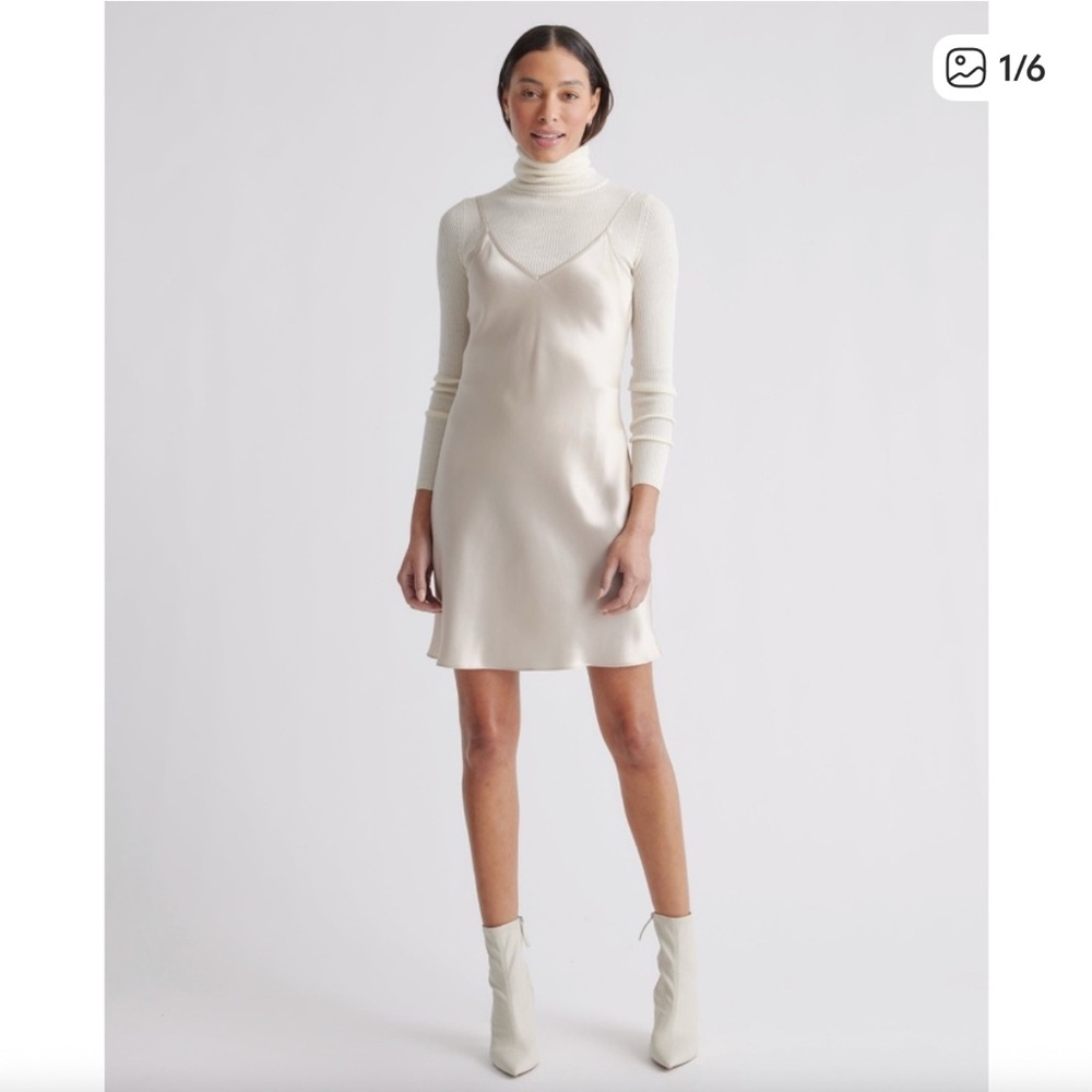 Quince Silk Mini Dress